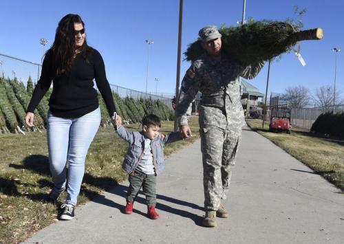 "We just want to say thank you for the Trees for Troops donation and we appreciate your generosity. We are really looking forward to setting up our very first live Christmas tree here in Ft. Huachuca."